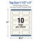 Avery Printable Perforated Rounded Rectangle Price Tags, Sure Feed Technology, 1-1/2" x 3", Matte Ivory Cardstock, Print-to-The-Edge, Laser/Inkjet Printable, 100 Total